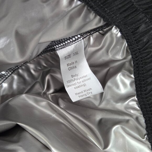 Fighthaus Mens XXL Solid Black Boxing Sauna Jogger Workout Pants Zip Pockets - Picture 8 of 9